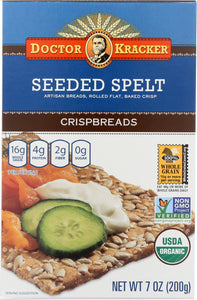 DOCTOR KRACKER: Organic Seeded Spelt Crispbreads, 7 oz