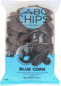 CABO CHIPS: Chips Tortilla Blue Sea Salt and Lime, 10 oz