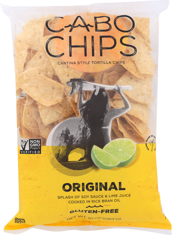 CABO CHIPS: Chips Tortilla Soy Sauce and Lime, 10 oz