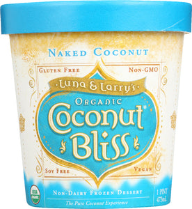 LUNA & LARRY'S: Naked Coconut Coconut Bliss Frozen Dessert, 1 pt