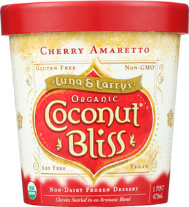 LUNA & LARRY'S: Organic Coconut Bliss Cherry Amaretto Frozen Dessert, 16 oz