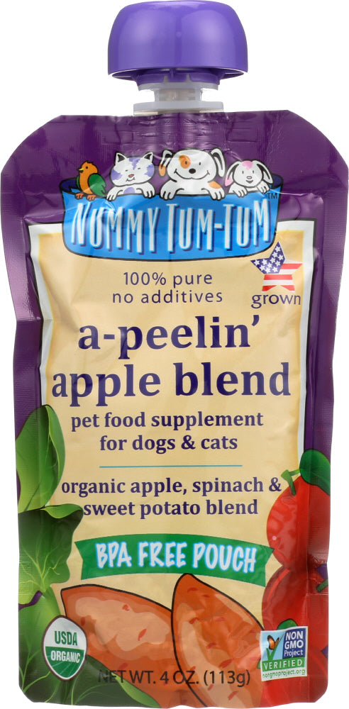 FARMERS MARKET FOODS: Nummy Tum-Tum A-Peelin Apple Blend 100% Organic, 4 oz