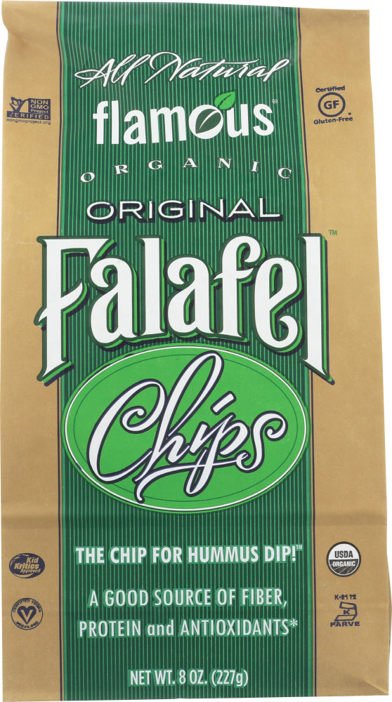 FLAMOUS: Organic Falafel Chips Gluten Free Original, 8 oz