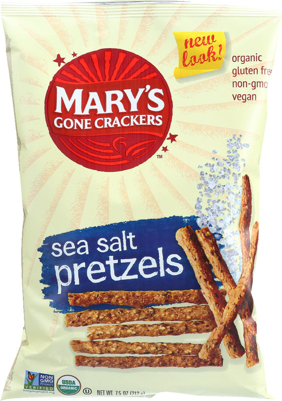 MARY'S GONE CRACKERS: Organic Sticks & Twigs Pretzels Sea Salt, 7.5 oz