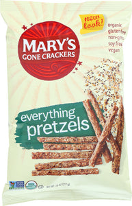 MARY'S GONE CRACKERS: Organic Sticks & Twigs Pretzels Everything, 7.5 oz