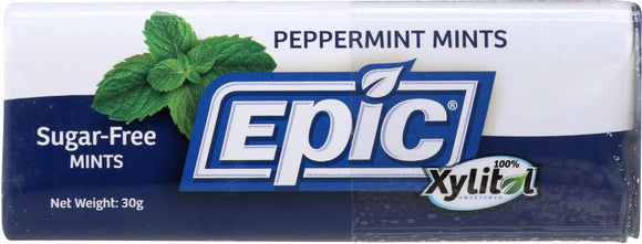 EPIC DENTAL: Xylitol Mints Peppermint, 60 count