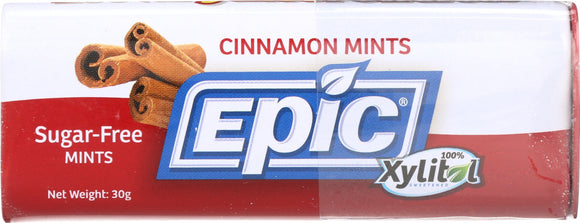 EPIC DENTAL: Xylitol Mints Cinnamon, 60 count