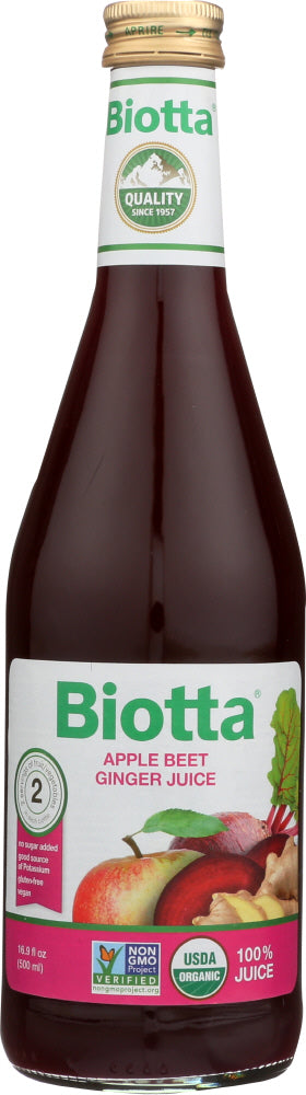 BIOTTA: Organic Apple Beet Ginger Juice, 16.9 oz