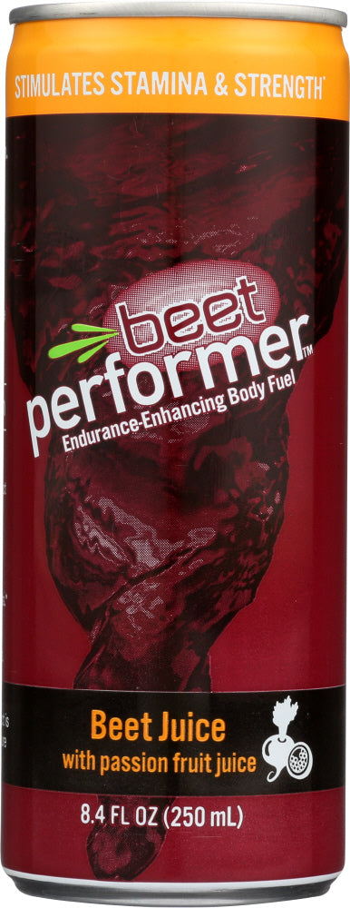 BEET PERFORMER: Beet Juice with Passion Fruit Juice, 8.4 Oz