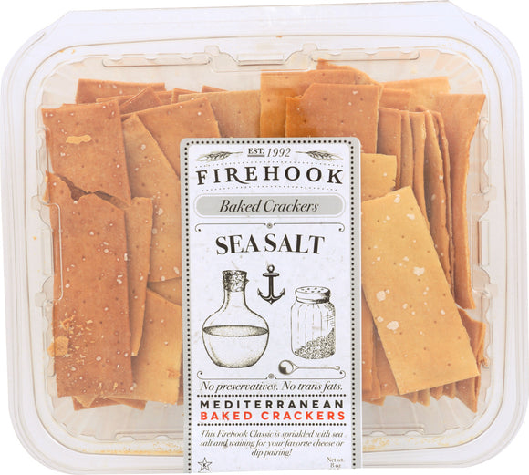 FIREHOOK: Seasalt Baked Cracker, 7 Oz