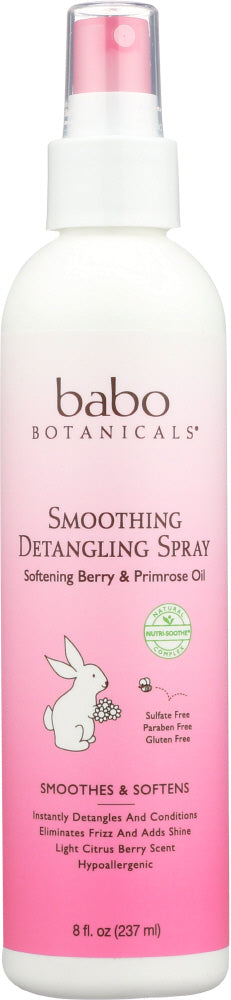 BABO BOTANICALS: Smoothing Detangling Spray, 8 oz