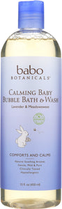 BABO BOTANICALS: Calming Baby Bubble Bath and  Wash, 15 oz