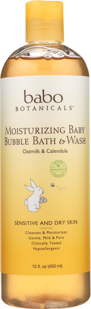 BABO BOTANICALS: Bubble Bath Moisturizing, 15 oz