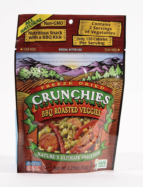 CRUNCHIES: Veggie Freeze Dried Barbecue Roasted Vegetable, 2.25 oz