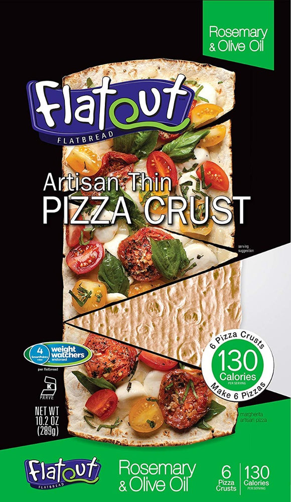 FLAT OUT: Artisan Thin Pizza Crust Rosemary, 10.2 oz