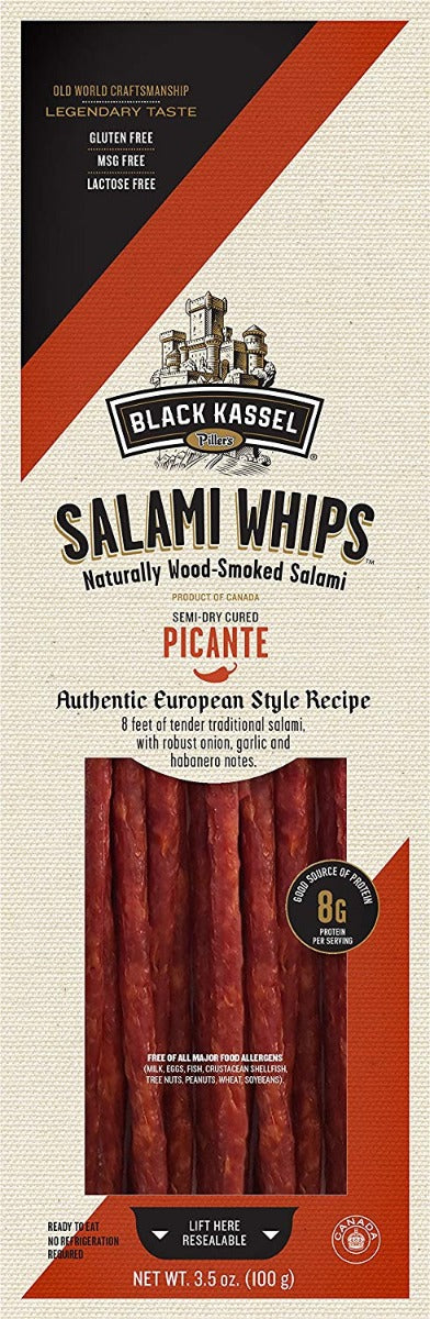 BLACK KASSEL: Salami Whips Picante, 3.5 oz