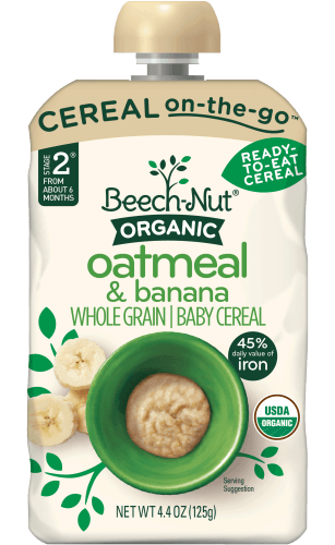BEECH NUT: Stage 2 Organic Oatmeal & Banana Whole Grain Cereal, 4.4 oz