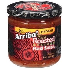 ARRIBA: Fire Roasted Mexican Red Salsa Medium, 16 Oz