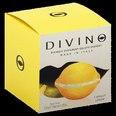 DIVINO: Handcrafted Gelato Filled Fruit Dessert Amalfi Lemon, 3.53 oz