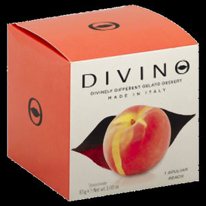 DIVINO: Handcrafted Gelato Filled Fruit Dessert Apulian Peach, 3 oz