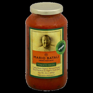 MARIO BATALI: Organic Tomato Basil Pasta Sauce, 24 oz