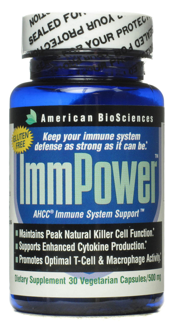 AMERICAN BIOSCIENCES: ImmPower AHCC 500 mg, 30 Capsules