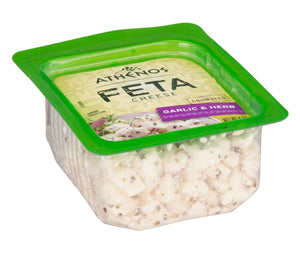 ATHENOS: Feta Cheese Garlic & Herb Crumbled, 4 oz