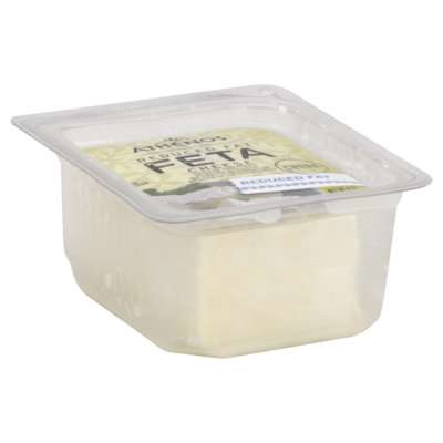 ATHENOS: Reduced Fat Feta Chunk Cheese, 6 oz
