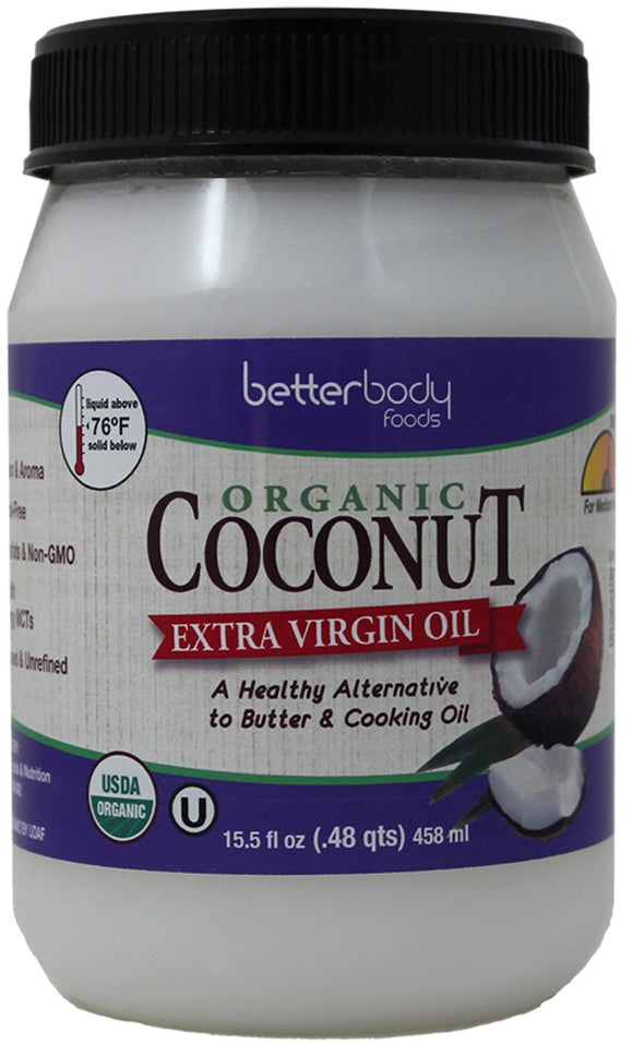 BETTERBODY FOODS: Organic Extra Virgin Coconut Oil, 15.5 oz