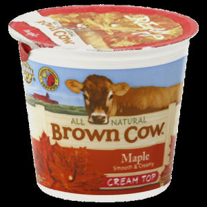 BROWN COW:  Yogurt Maple Smooth And Creamy Cream Top , 6 oz