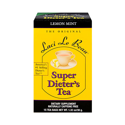 LACI LE BEAU: Super Dieter's Lemon Mint Tea 15 Tea Bags, 1.32 oz