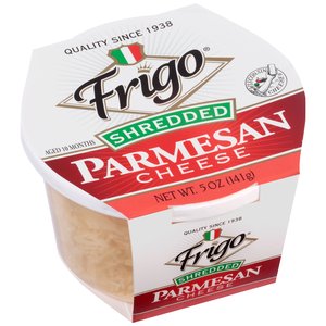 FRIGO: Shredded Parmesan Cheese, 5 oz