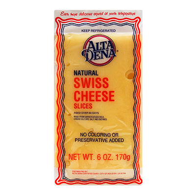 ALTA DENA: Natural Swiss Cheese Slices, 6 oz