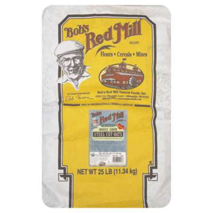 BOBS RED MILL: Bulk Oats Steel Cut Organic, 25 lb