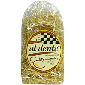 AL DENTE: Egg Linguine Pasta, 12 oz