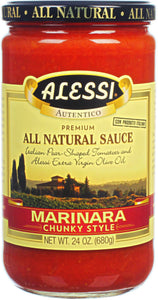 Alessi Marinara Pasta Sauce Chunky Style, 24 Oz