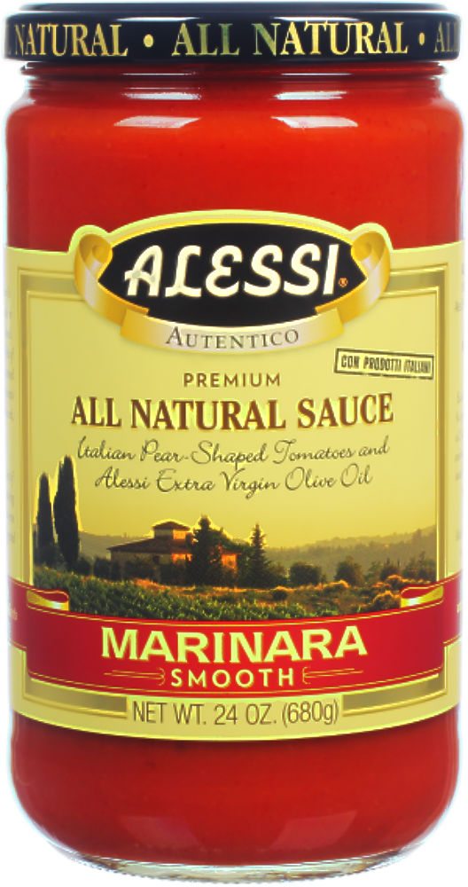 ALESSI; Marinara Pasta Sauce Smooth Style, 24 oz