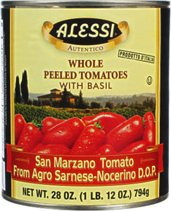 ALESSI: Tomato Peeled San Marzano, 28 oz