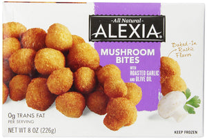 ALEXIA: Mushroom Bites Roasted Garlic & Olive Oil, 8 oz