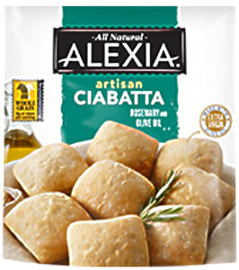 ALEXIA: Artisan Breads Ciabatta Italian Style Rolls with Rosemary and Olive Oil, 12 oz