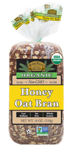 ALPINE VALLEY: Bread Organic Honey Oat Bran, 18 oz