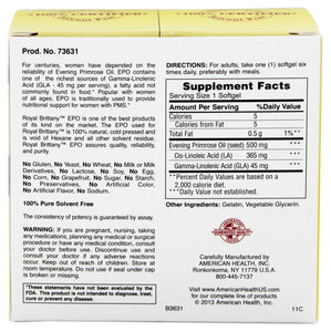 AMERICAN HEALTH: Evening Primrose Oil 500 mg, 50 + 50 Softgels