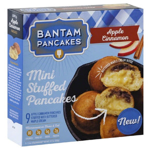 BANTAM PANCAKES: Apple Cinnamon Mini Stuffed Pancakes, 11.7 oz