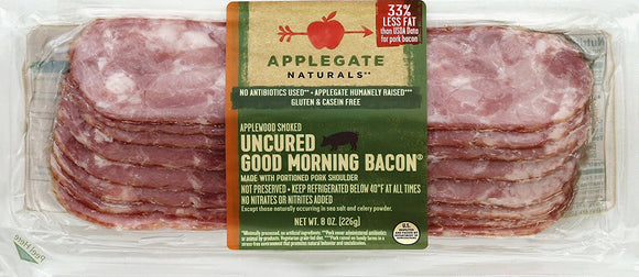 APPLEGATE NATURALS: Uncured Good Morning Bacon, 8 oz