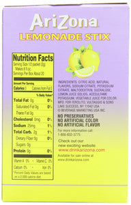 ARIZONA: Lemonade Sugar Free 10 Stix, 1.4 oz