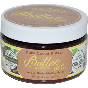 AROMA NATURALS: Pure Cocoa  Body Butter, 3.3 oz