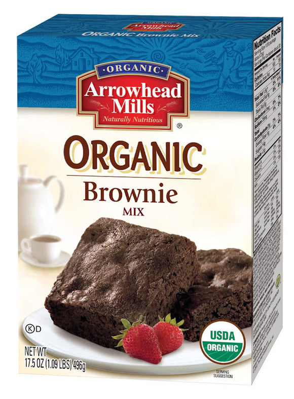 ARROWHEAD MILLS: Organic Brownie Mix, 17.5 oz