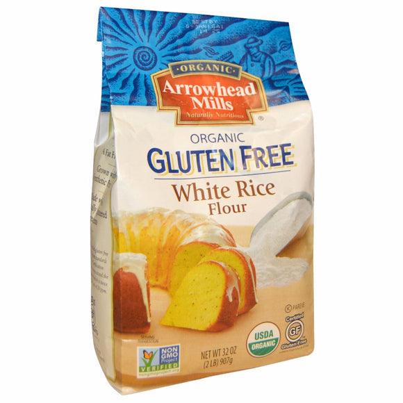 ARROWHEAD MILLS: Organic White Rice Flour, 32 oz