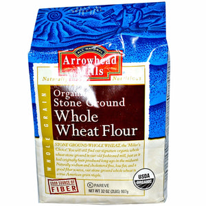 ARROWHEAD MILLS: Organic Stone Ground Whole Wheat Flour, 32 oz