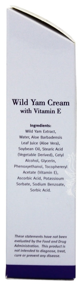 AT LAST NATURALS: Wild Yam Cream with Vitamin E, 2 oz